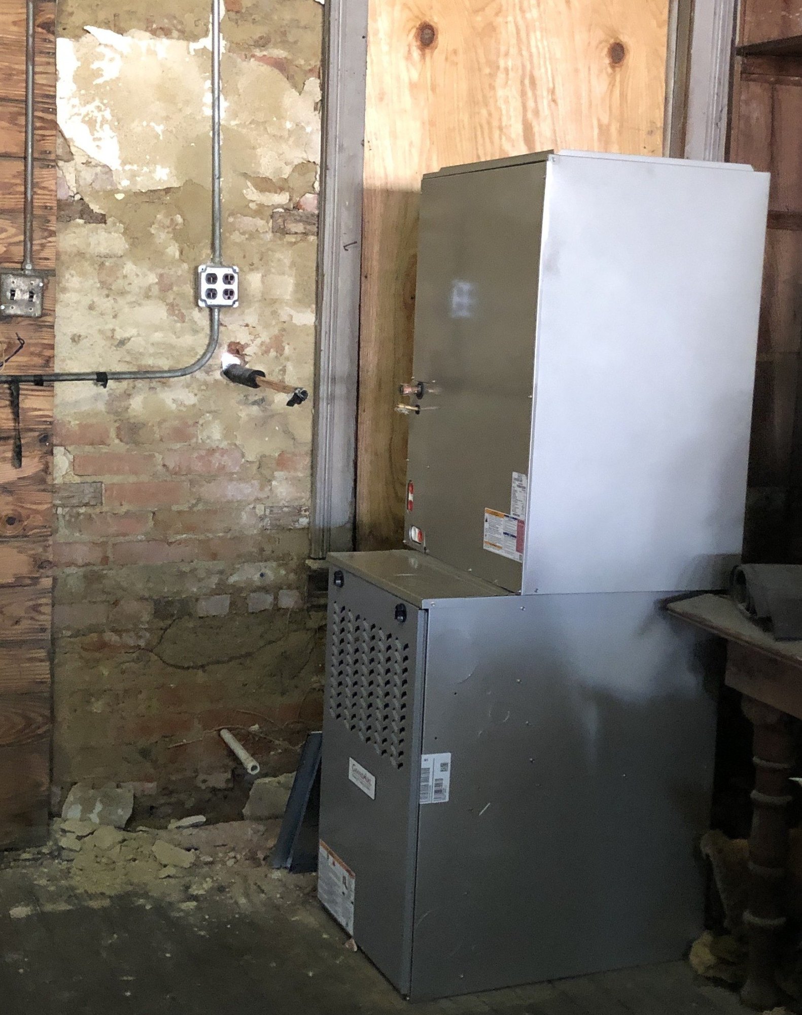 New HVAC being installed